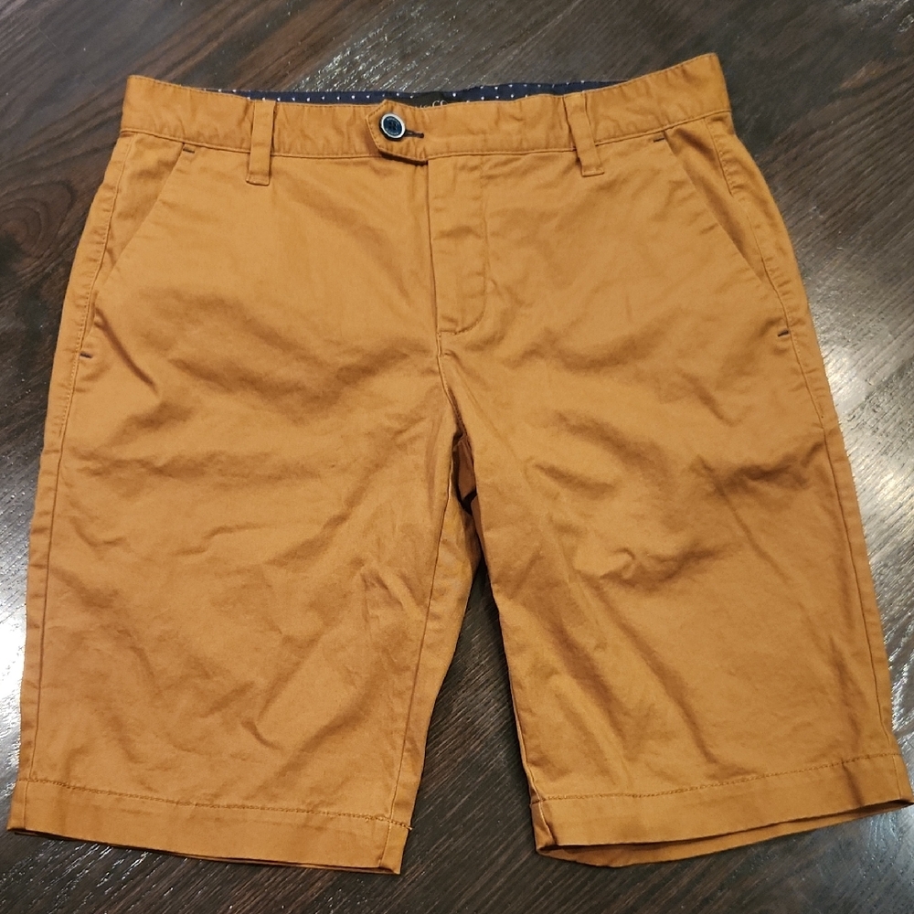 RW&CO. Men's Brown Flat Front Shorts